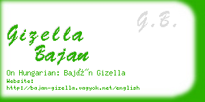 gizella bajan business card